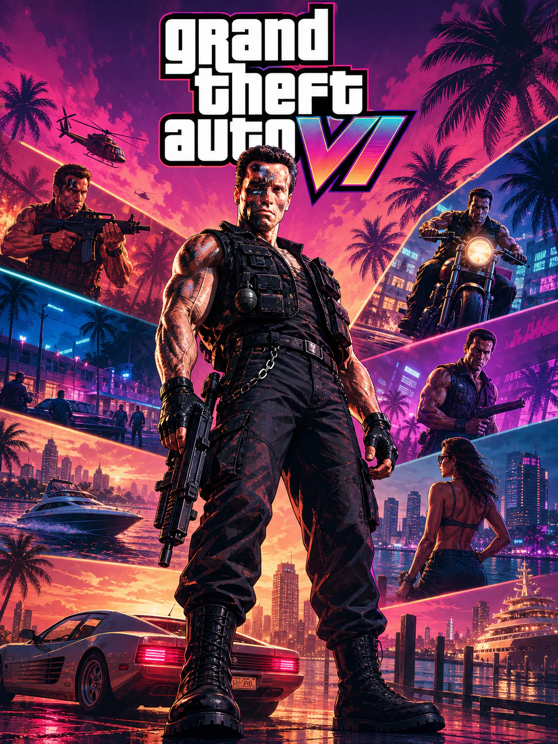 GTA VI-style постер по фото