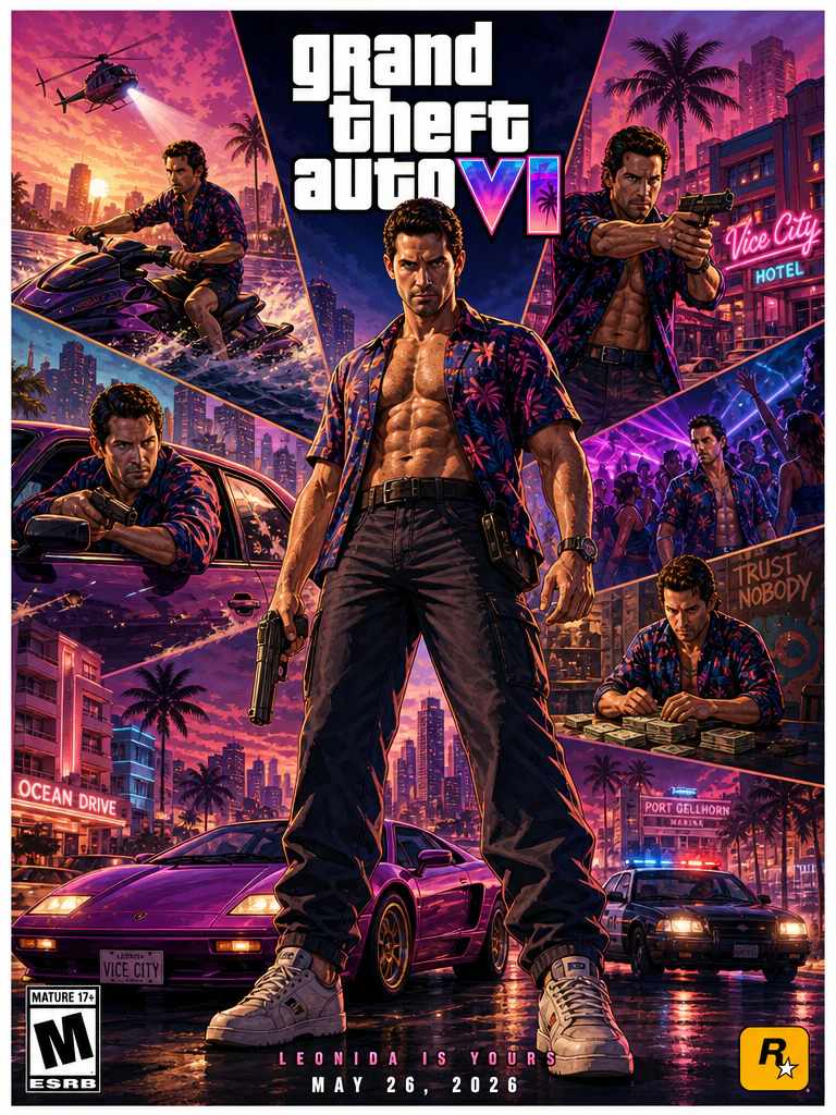 GTA VI-style постер по фото result 4