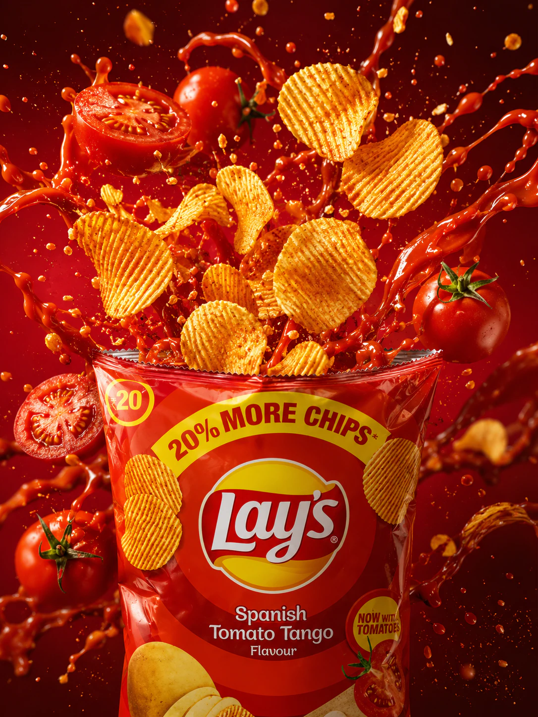 Lay’s Flavour Explosion — рекламный постер со взрывом вкуса result 4