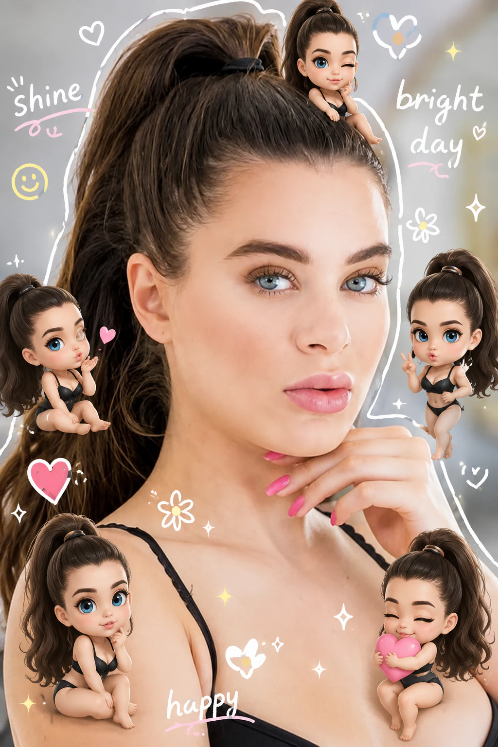 Chibi Me — мини-версии себя вокруг фотографии result 4