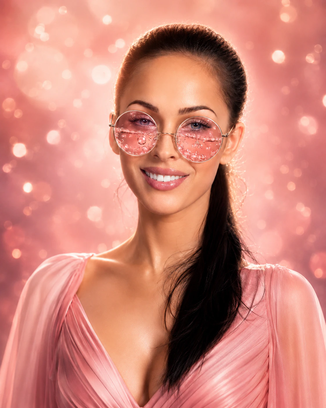 Pink Liquid Glasses — футуристичный fashion-портрет result 4